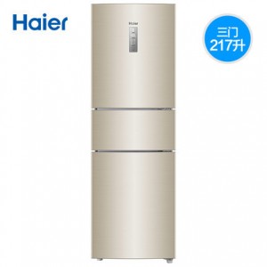 Haier/海尔 BCD-217WDVLU1三门双变频智能风冷节能小型家用电冰箱